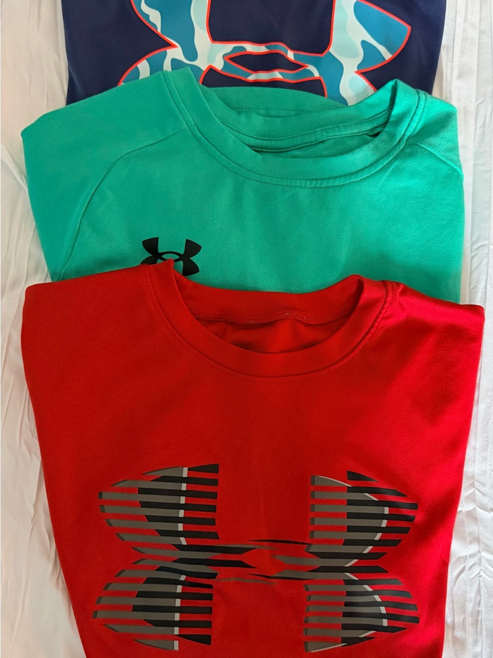 3 Under Armour Kids Short-Sleeve Tees